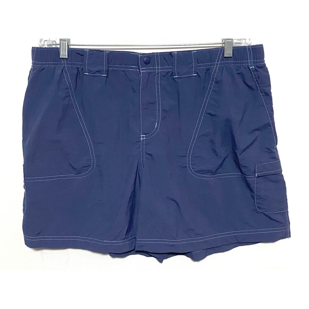 Columbia Blue Cargo Shorts Womens XL Outdoors Gorpcore Athleisure Hiking Sporty